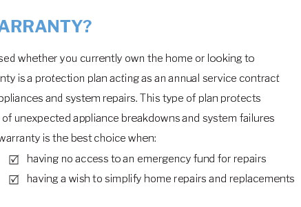 is a home warranty considered insurance